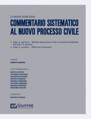 Immagine di Commentario Sistematico al Nuovo Processo Civile