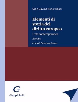 Immagine di Elementi di storia del diritto europeo. L'età contemporanea. Estratto