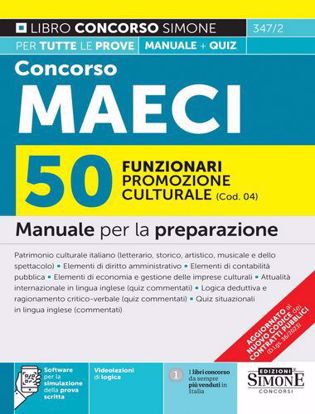 Immagine di Concorso MAECI 2023 50 Funzionari promozione culturale (Cod. 04) – Manuale