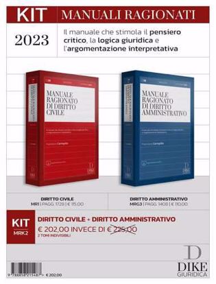 Immagine di Kit Manuali Ragionati 2023. Diritto Civile + Diritto Amministrativo