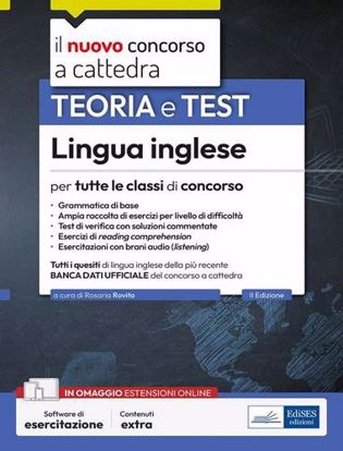 Immagine di Lingua inglese per tutte le classi di concorso. Teoria e test