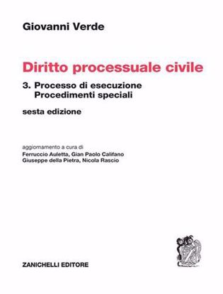 Immagine di Diritto processuale civile vol.3
Processo di esecuzione