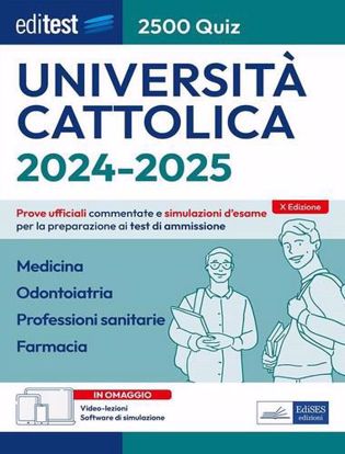 Immagine di Università Cattolica-Medicina, Odontoiatria 2500 Quiz (Q1/3). Racolta di prove ufficiali commentate e simulazioni d'esame