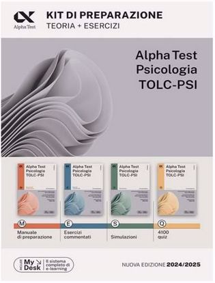 Immagine di Alpha Test. Psicologia. TOLC-PSI. Kit di preparazione. Con MyDesk. Teoria, eserciziario, simulazioni, 4100 quiz