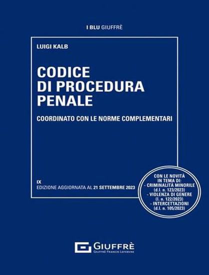 Immagine di Codice di procedura penale coordinato con le norme complementari Ottobre 2023