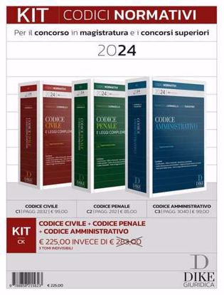 Immagine di Codici Normativi 2024 – Civile + Penale + Amministrativo – Offerta Kit