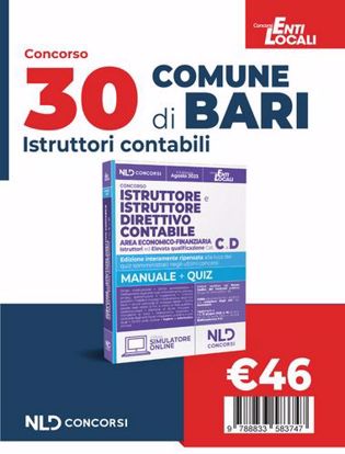 Immagine di Comune di Bari: Concorso per 30 posti istruttore e istruttore direttivo contabile area economico-finanziaria negli enti locali Cat. C E D