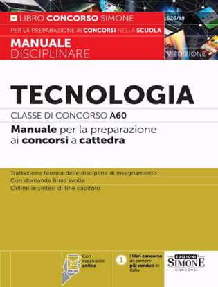 Immagine di Tecnologia. Classe di concorso A60. Manuale per la preparazione ai concorsi a cattedra