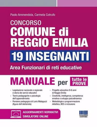 Immagine di Concorso comune di Reggio Emilia 19 insegnanti. Area funzionari di reti educative. Manuale per tutte le prove