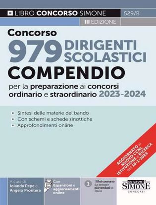 Immagine di Concorso 979 dirigenti scolastici. Compendio per la preparazione ai concorsi ordinario e straordinario 2023-2024