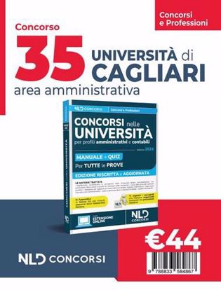 Immagine di 35 posti Università di Cagliari. Concorso area amministrativa: Manuale + Quiz 2024